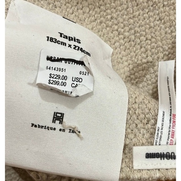 Urban Outfitters Looped Geo Rug 5 x 7 NWT - Picture 12 of 12